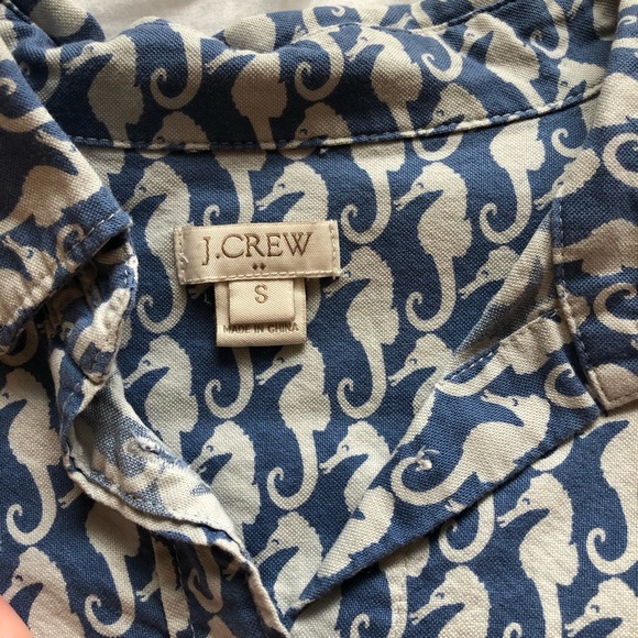 Seahorse JCrew Button Down, Small - Picture 3 of 5